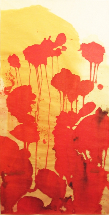 05-coulures rouges 1-70x140 cm-encre sur papier